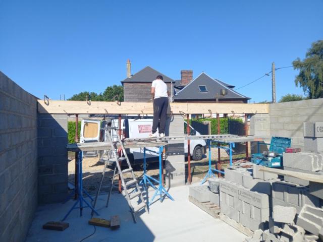 Construction d'un double garage à Trouville-Alliquerville
